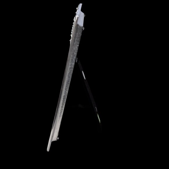 Mariposa Silver Beaded Cross 5x7 Frame  Brutalist Christian Photo - Picture 14 of 15